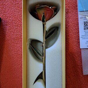 Defaith 24K Gold Dipped Real Rose